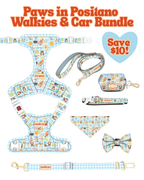 Paws in Positano Walkies & Car Bundle - Blue (Save $10)