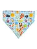 Paws in Positano (Blue)- Dog Over-The-Collar Bandana