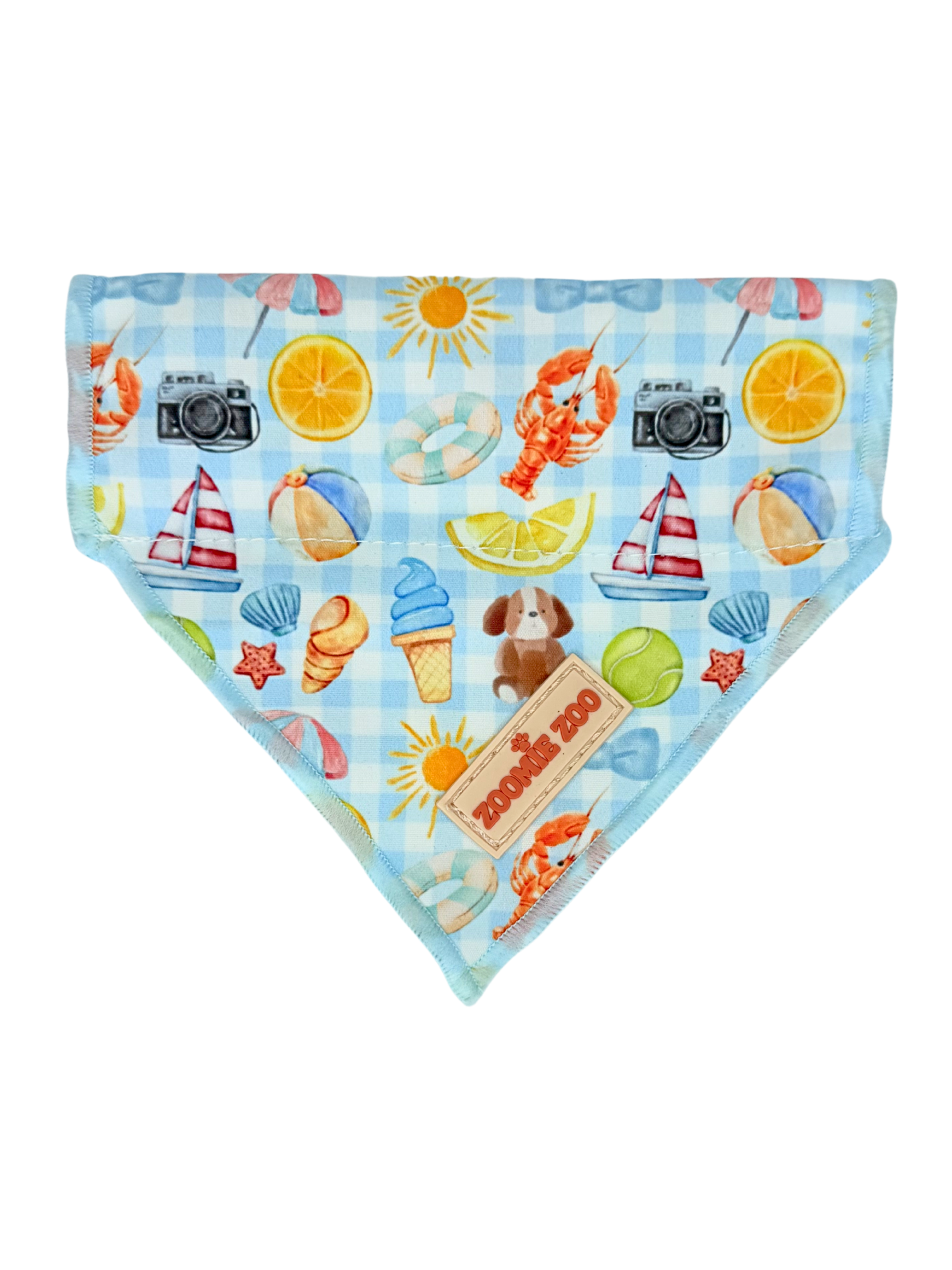 Paws in Positano (Blue)- Dog Over-The-Collar Bandana