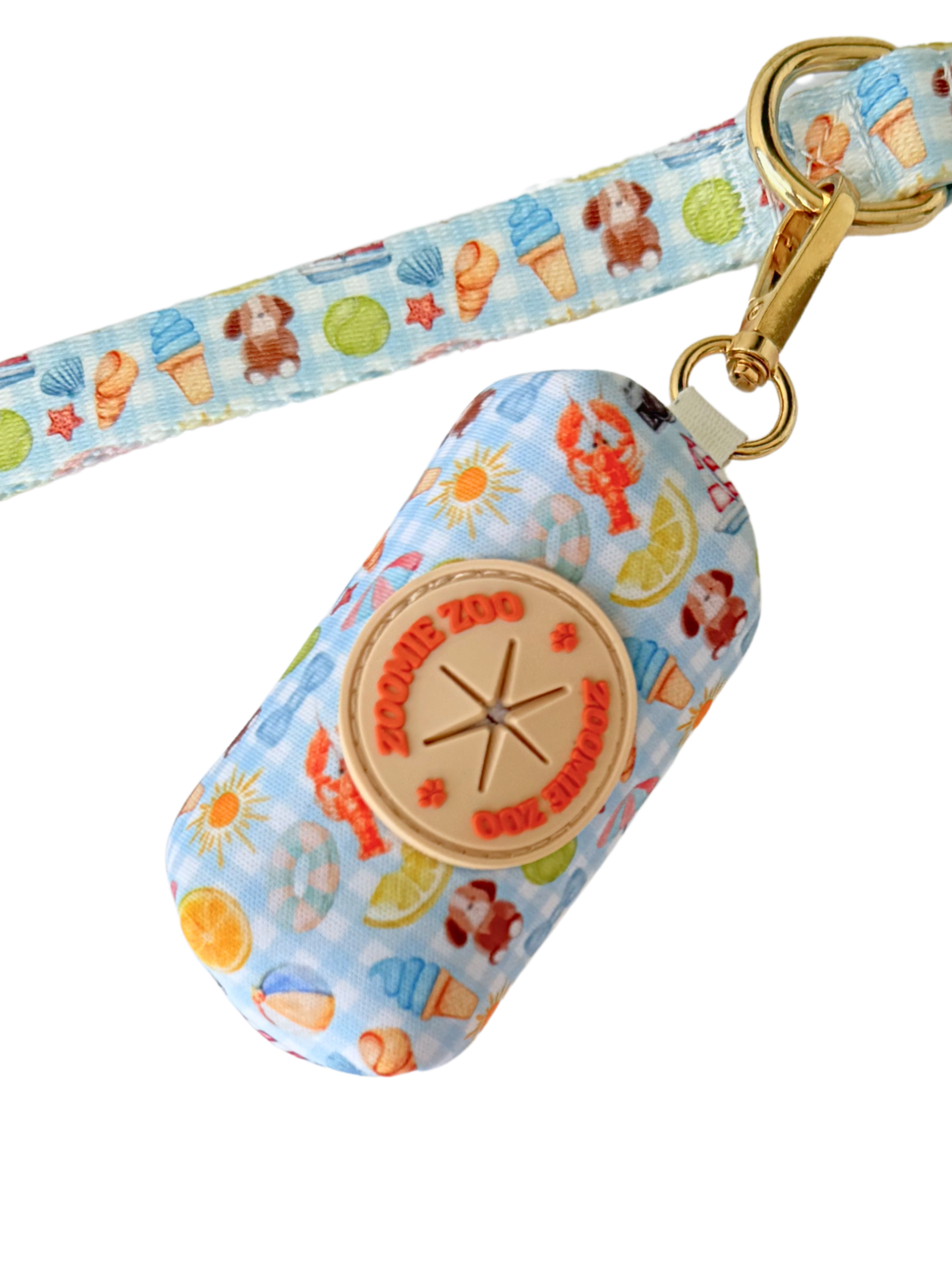 Paws in Positano (Blue) - Dog Poop Bag Holder