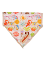 Paws in Positano (Pink) - Dog Over-The-Collar Bandana
