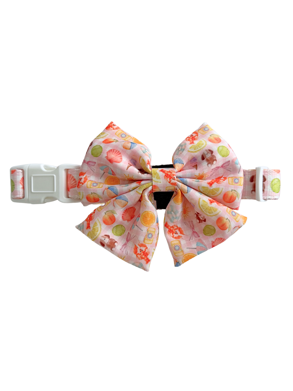 Paws in Positano (Pink) - Dog Collar